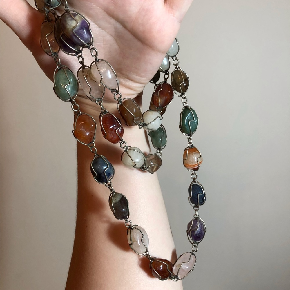 Vintage Semiprecious Stone Necklace